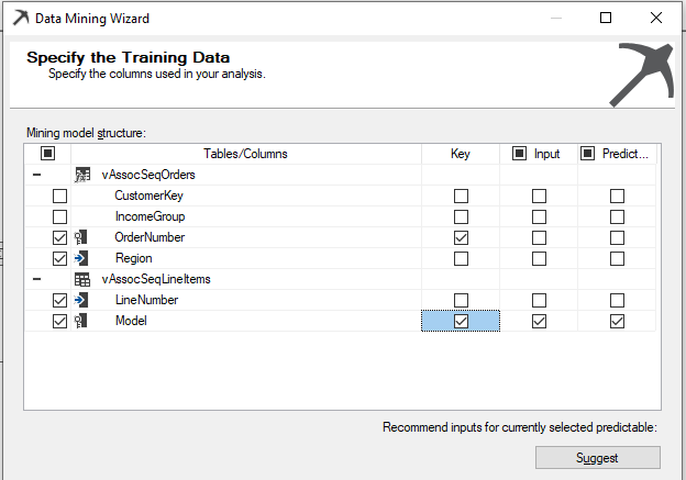 Specify the Training Data