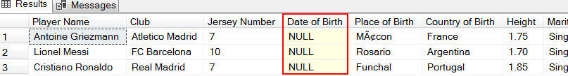 NULL values in the output of convert functions