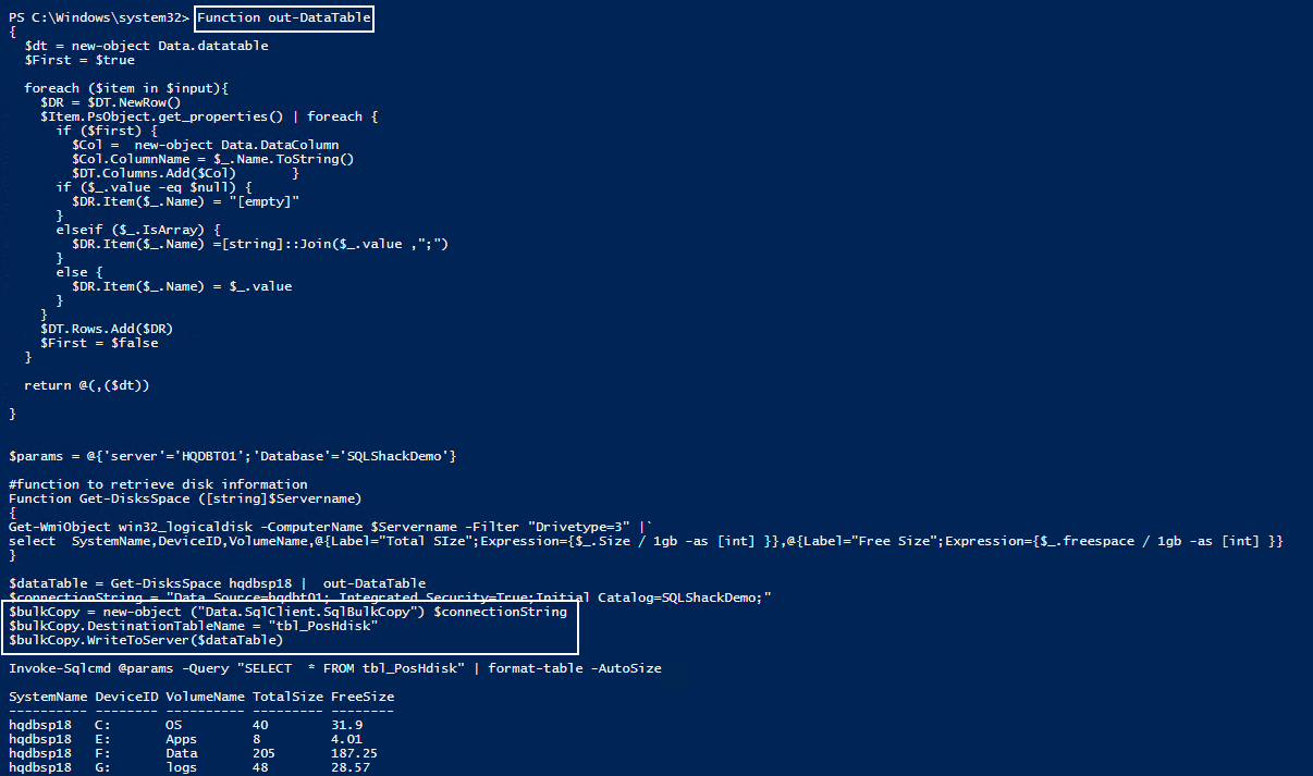 6 Methods To Write PowerShell Output To A SQL Server Table