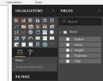 View the data set in Power BI Desktop