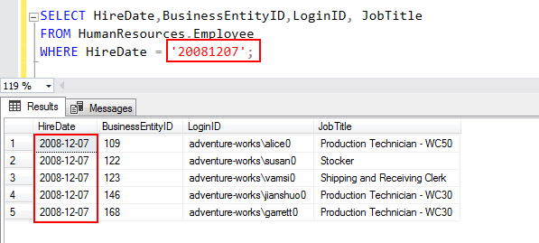 sql only select from current date up to 90 days