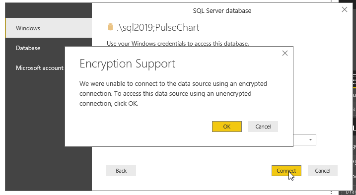 Encryption error and resolution