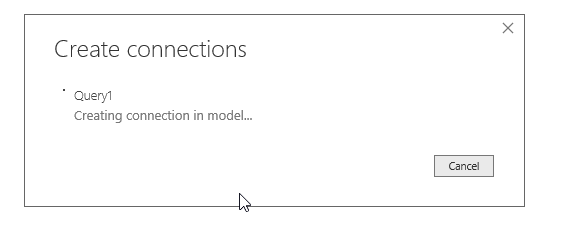 View and monitor the data source connection progress