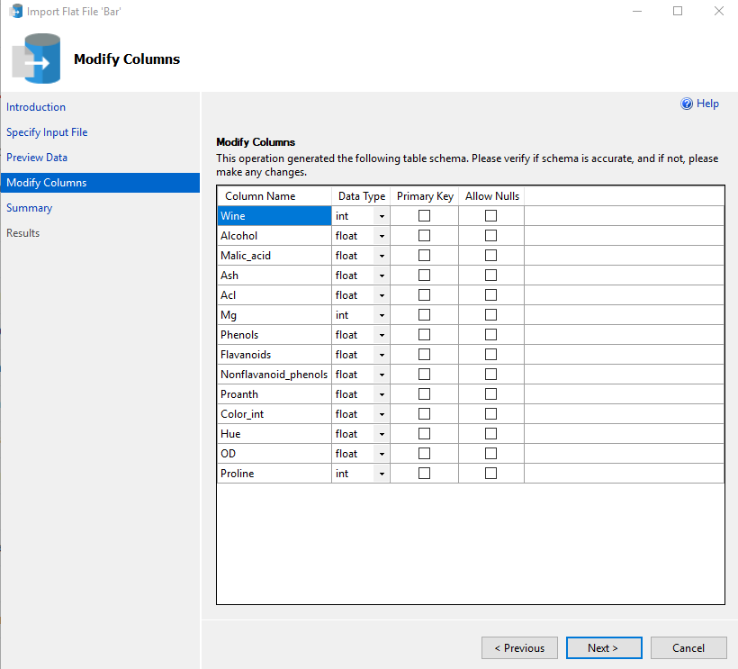 sql server management studio import csv