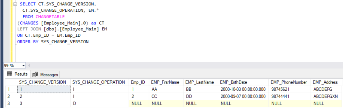 Complete Information after DELETE with Left Join