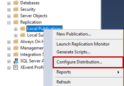 Configure Distribution