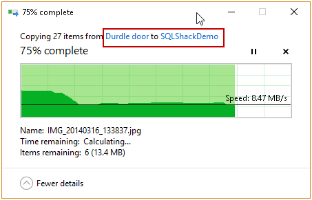 Copy Files in SQL Server FILETABLE