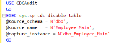 Disabling CDC