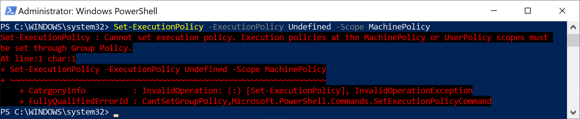 Choosing And Setting A PowerShell Execution Policy