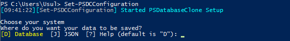 PSDatabaseClone configuration