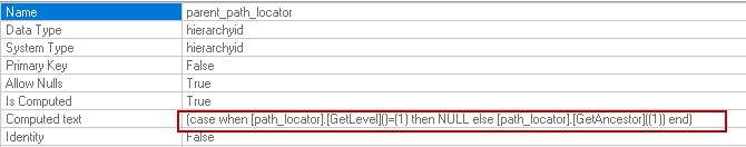 SQL FILETABLE table columns