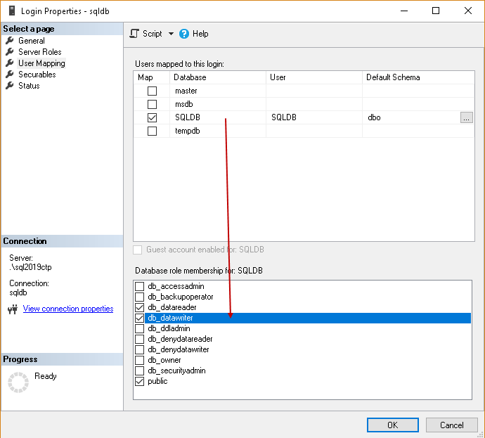 SQL login