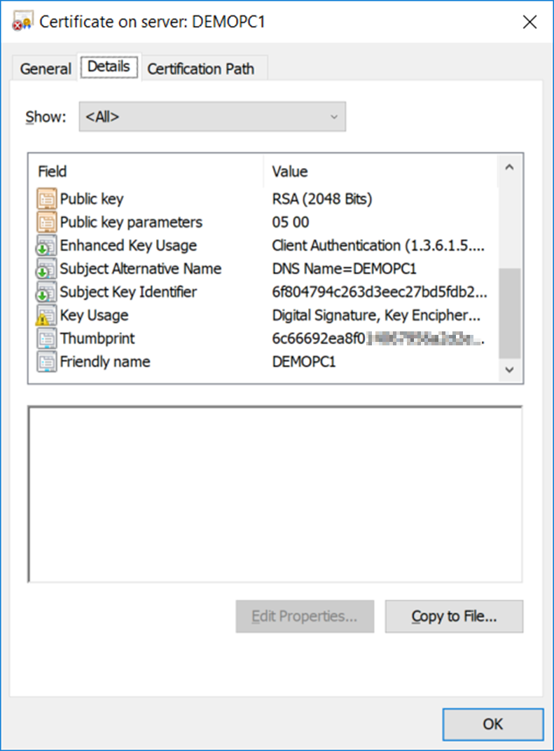 Certificate Management in SQL Server 2019