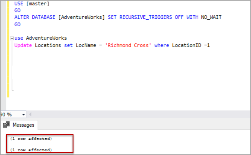 Triggers in SQL Server