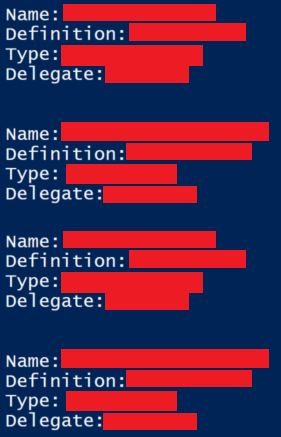 Example output of an audit where we get required information to ensure no unauthorized user can affect Azure costs