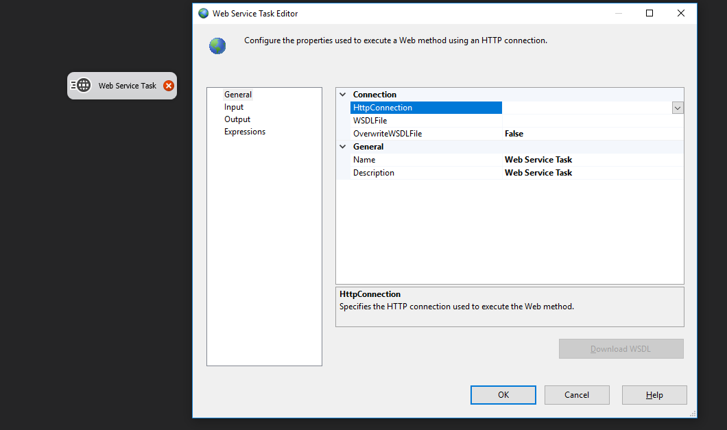 Set up SSIS web service task