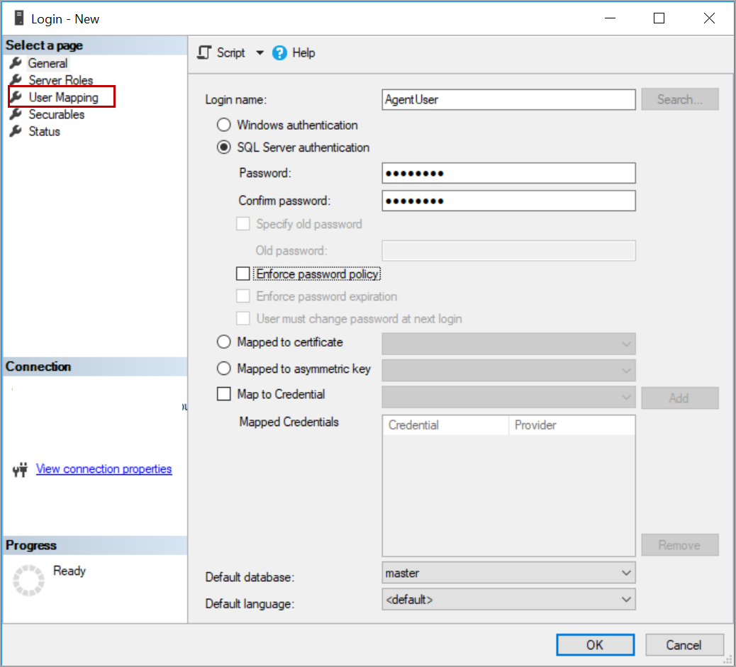 SQL Server agent access