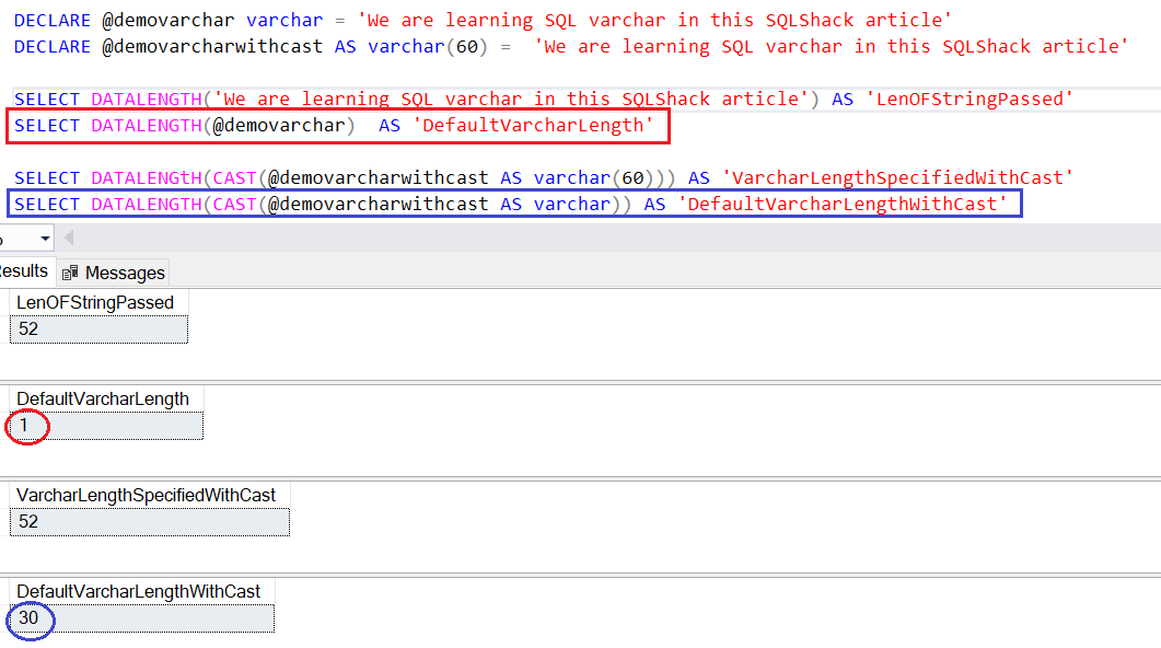 SQL Varchar Data Type Deep Dive