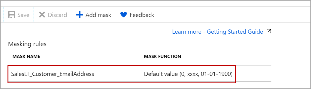change the default masking function 