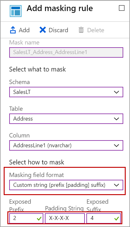 custom string masking function