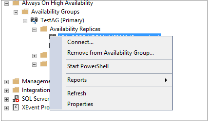 Remove from Availability Group