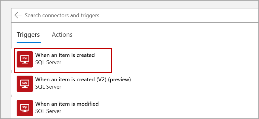 SQL Server step in Logic App