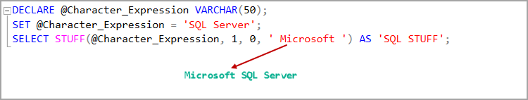 Sql Stuff Function Example 