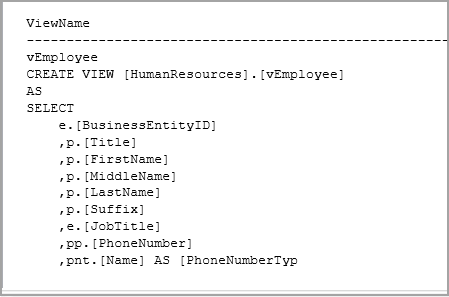 sql server permissions view definition