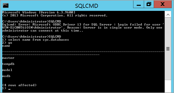 different-ways-to-start-a-sql-server-in-single-user-mode