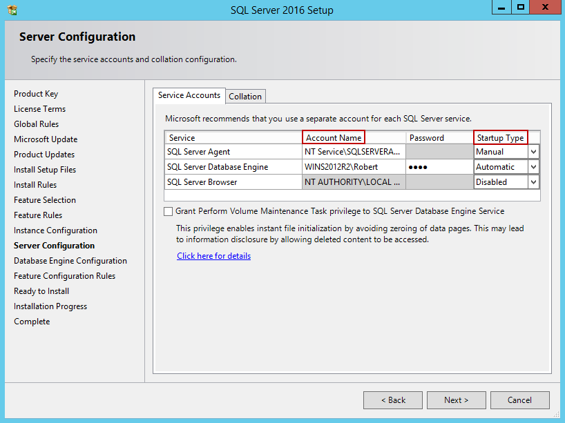 Windows 2016 sql. Установка SQL 2016. Perform Volume Maintenance tasks. Perform Volume Maintenance tasks данный параметр несовместим.