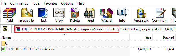 Compressed file Directory in file system