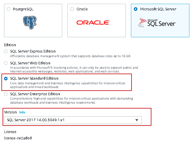 create a new RDS instance 