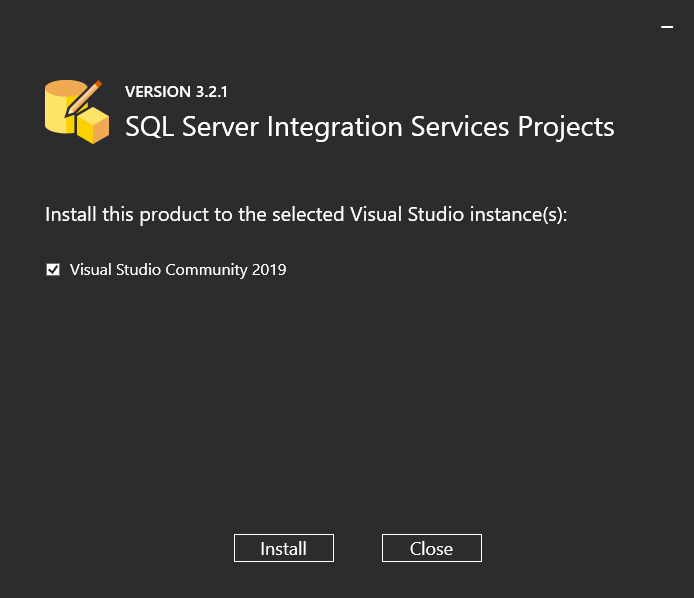 Как создать ssis проект в visual studio 2017