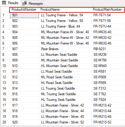 Create a view in SQL for a singe table