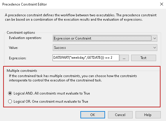 Multiple Constraint property