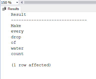 CONCAT function usage with CHAR(13)