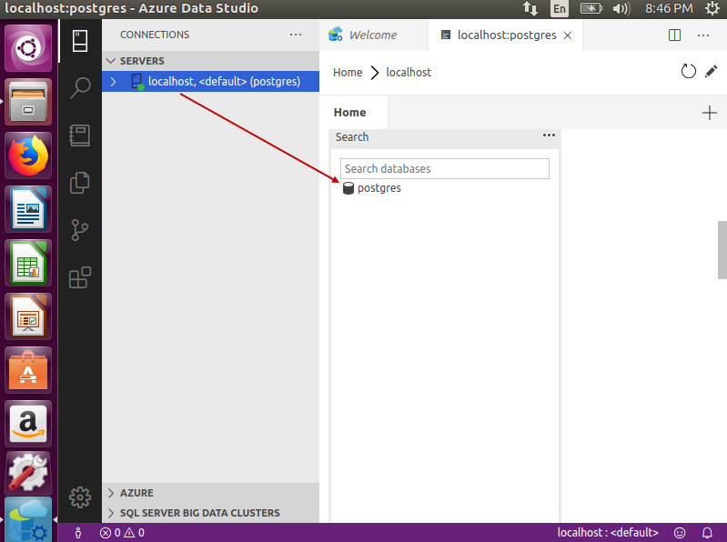 Default database dashboard