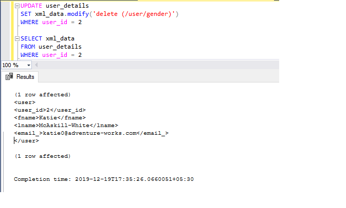 Different Ways To Update Xml Using Xquery In Sql Server