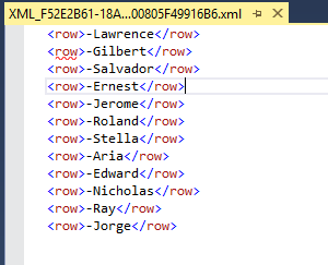 Output of the FOR XML PATH 