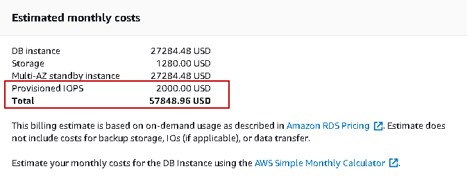 Provisioned IOPS