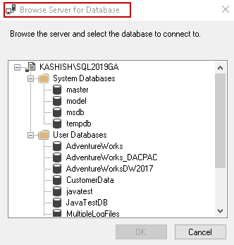 Connect to database