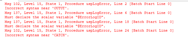 multiple errors