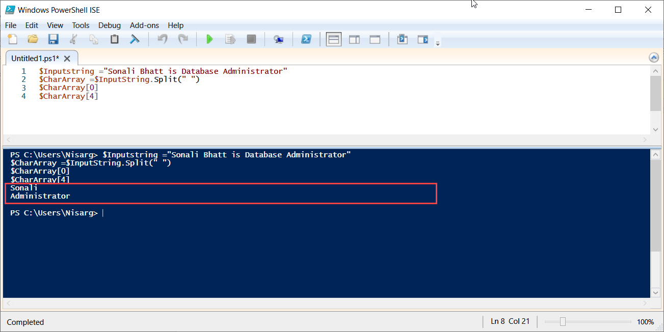 Powershell Split A String Into An Array 8234