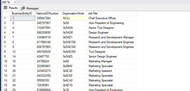 Querying XML data type with .exist() function