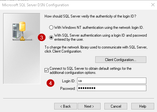 Specify authentication method