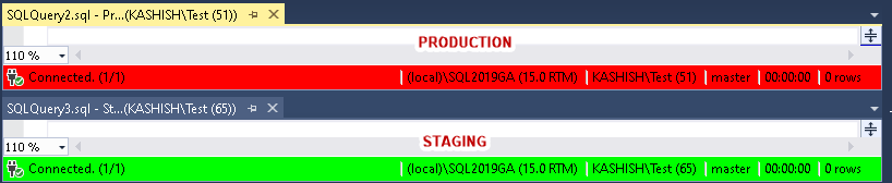 verify different color codes 