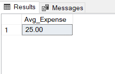 Un exemple simple de la fonction AVG() avec le mot clé ALL