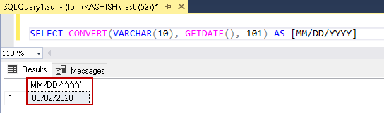 Sql Server Date Format Mm dd yyyy Convert