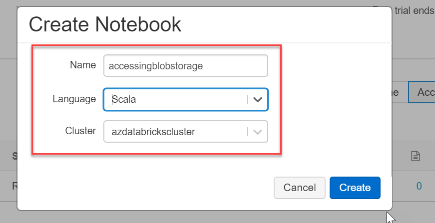 Create a Scala notebook in Azure Databricks