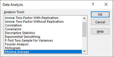 Data Analysis Options